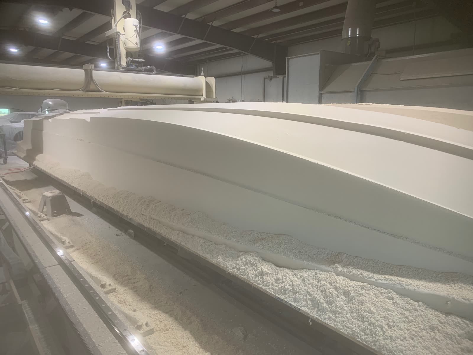 CNC-machined hull plug for the Platinum 428